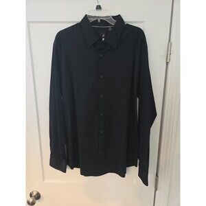 #166 JF J. Ferrar Modern Fit Men's XL Button Up shirt NWT Black Stripes